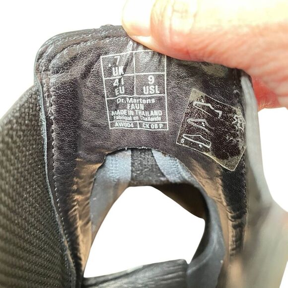 Dr. Martens Flora Smooth patent leather Chelsea boots women’s 9/41black grunge - Picture 10 of 11